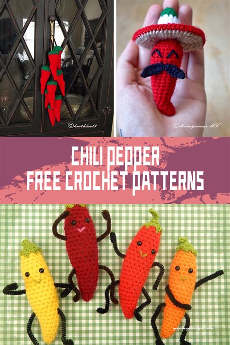 crochet chili pepper pattern